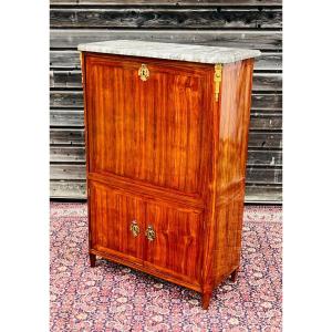 Lady's Secretary In Marquetry, Louis XVI Period