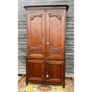 Norman Two-body Sideboard In Oak From The 19th Century