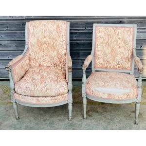Bergere Lacquer Armchair From The Directoire Period