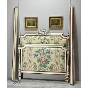 Beautiful Double Bed In Lacquered Wood From The Louis XVI Period 