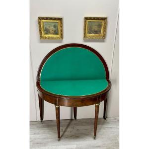 Half Moon Table Stamped Antoine Nicolas Lesage Paris 