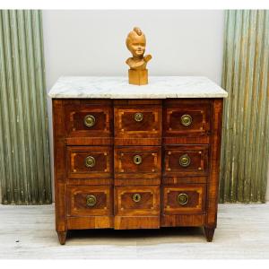 Louis XVI Period Marquetry Chest Of Drawers