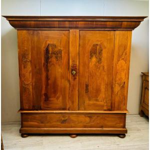 Alsatian Cabinet In Veneer From The 18th Century 