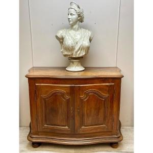 18th Century Curved Oak Hunting Buffet 