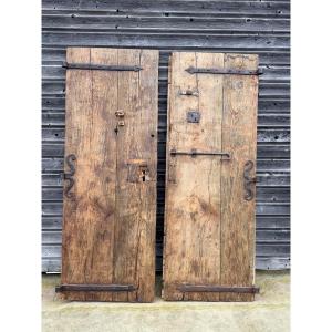 Pair Of 17th Century Provencal Oak Doors
