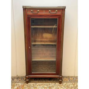Louis XVI Mahogany Display Cabinet 19th Century