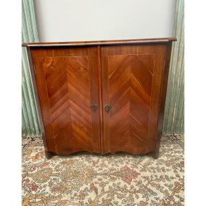 Louis XV Period Mahogany Corner Cabinet