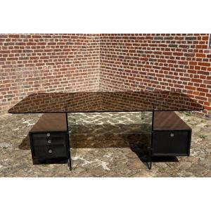 Xavier Marbot Minister's Desk In Brushed Steel 