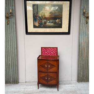 Small Louis XV Style Mahogany Screen Cabinet From The 19th Century
