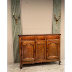 Louis XV Sideboard In Cherry Wood From The 18th Century