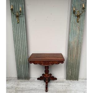 Charles X Period Mahogany Games Table