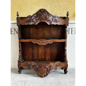 Provençal Bread Box In Solid Walnut, Dating From The 18th Century