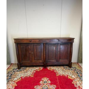 Empire Period 4-door Sideboard In Solid Oak 