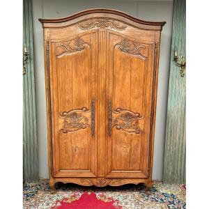 Louis XV Style Walnut Wardrobe 
