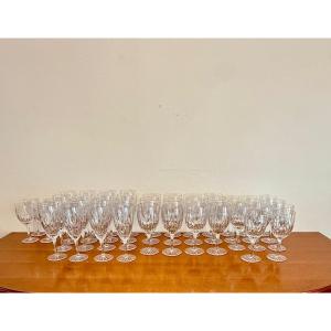 Suite Of 43 Crystal Glasses From The Bayle Royal Crystal Works