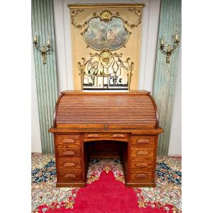 Solid Oak American Desk