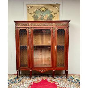 Mahogany Bookcase In The Louis XVI Style From The 19th Century
