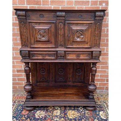 Credenza Cabinet In Walnut