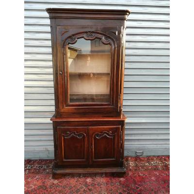 Louis XV 18th Century Walnut Showcase