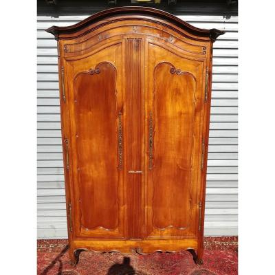 Louis XV Wardrobe In Cherry, 18th Time