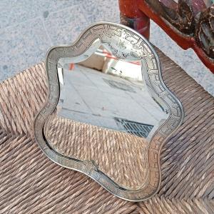Small Toilet Mirror To Ask Silver XIX