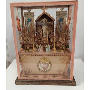 Autel D église : Diorama Début XX