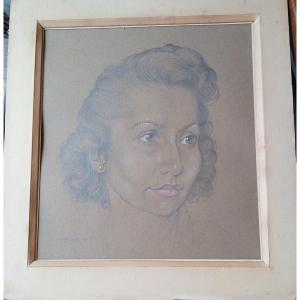 Hans Bellmer 1902 1975 Portrait Pencil Drawing Dated 45