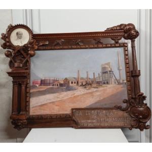 Encadrement Maçonnique Curieux Et Rare