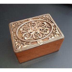 Lemon Wood And Silver Matchbox, Early 20th Century