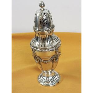 Louis XVI Style Solid Silver Sugar Shaker