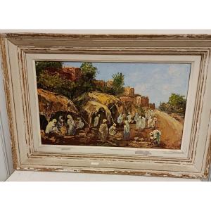 Orientalist Landscape Signed M. Bartolini