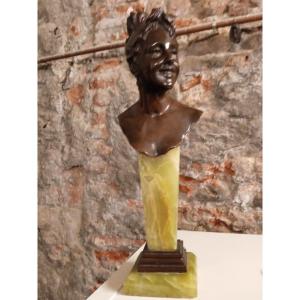 P Aichele Paul Bust In Bronze