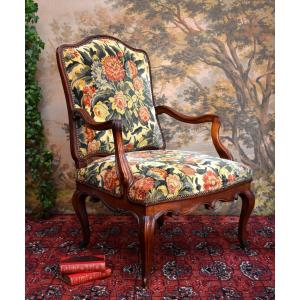Large Armchair With High Backrest In Regency Style, Period End XVIII Eme / Beginning XIX Eme