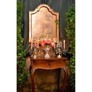 Italian Mirror In Venetian Style, Italy, 1960s - 1970s, Parclose Mirror