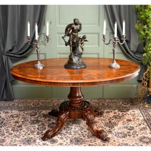 Rosewood Tilting Table, Tilting Top, England, Mid-19th Century, Center Table