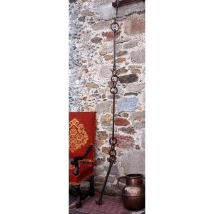 Fireplace Rack, Castle Kitchen Rack, Wrought Iron, 17th Century