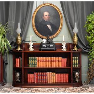 Bibus Anglaise , English Bookcase, Solid Mahogany, 19th Century