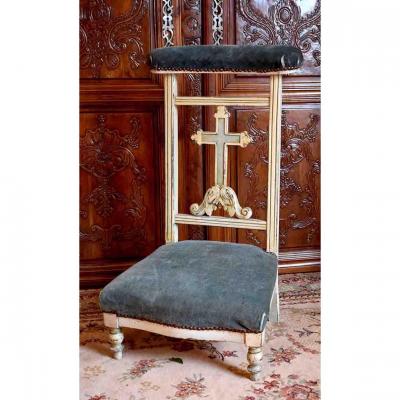 Pray God In Lacquered Wood, Napoleon III Period, XIX