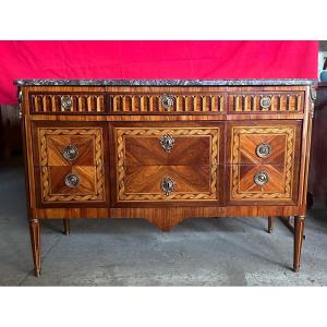 Guignard Stamped Marquetry Commode