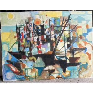 Painting André Gracies “the Port” 