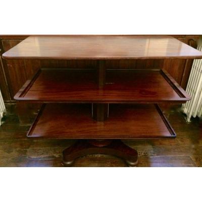 Mahogany Serving Trolley By J. Kendall & Co Signed Berwick In Leeds, Circa 1830