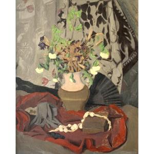 Cécile Hertz Eyrolles - Still Life With Fan And Gloves - Circa 1925
