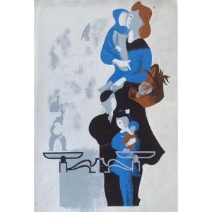 Bruno Seuchter - Poster Design - 1940 - In The Style Of Jean Hugo