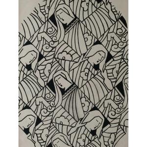 Art Deco Project, Japanese-style Wallpaper - Lyon 1925-1930