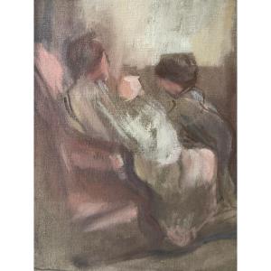 Cécile Hertz Eyrolles - Maternity - Circa 1910 - Post-impressionism - Carriere