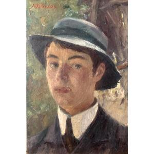 Jacques Patissou - French Artist Nantes - Portrait From The 1910s