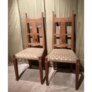 Pair Of Arts And Crafts Chairs
