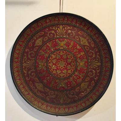 Grand plat néo égyptien 