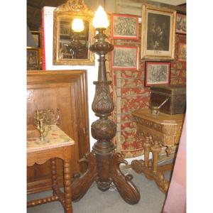 18th Century Lectern In Floor Lamp.
