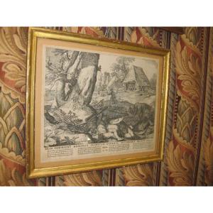 Engraving By Claes Janz Visscher (1587-1652) After Abraham Bloemaert (1564-1651).